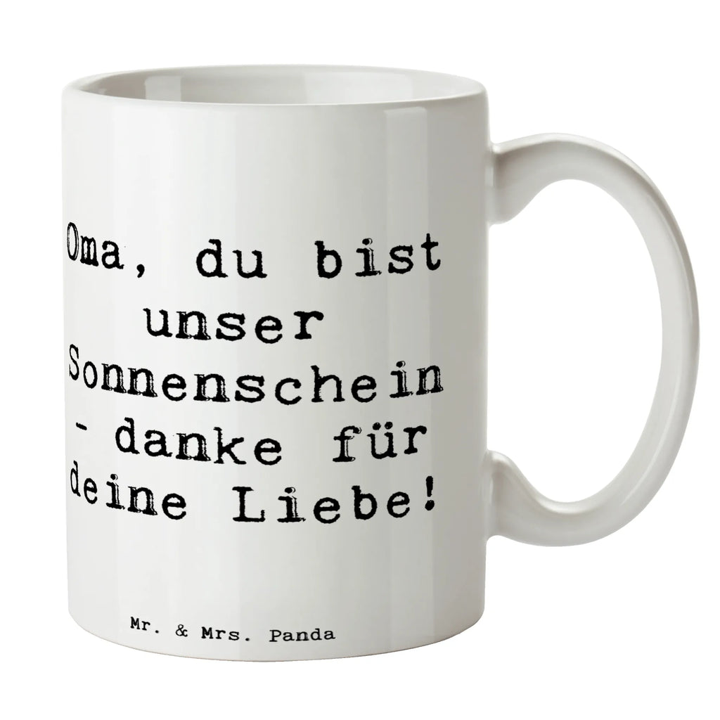 Tasse Spruch Oma Sonnenschein Tasse, Kaffeetasse, Teetasse, Becher, Kaffeebecher, Teebecher, Keramiktasse, Porzellantasse, Büro Tasse, Geschenk Tasse, Tasse Sprüche, Tasse Motive, Kaffeetassen, Tasse bedrucken, Designer Tasse, Cappuccino Tassen, Schöne Teetassen