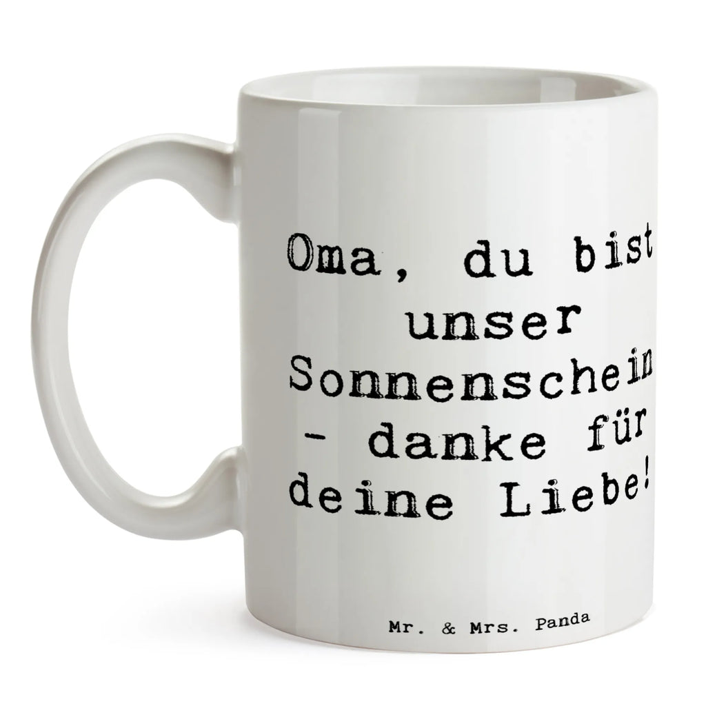 Tasse Spruch Oma Sonnenschein Tasse, Kaffeetasse, Teetasse, Becher, Kaffeebecher, Teebecher, Keramiktasse, Porzellantasse, Büro Tasse, Geschenk Tasse, Tasse Sprüche, Tasse Motive, Kaffeetassen, Tasse bedrucken, Designer Tasse, Cappuccino Tassen, Schöne Teetassen