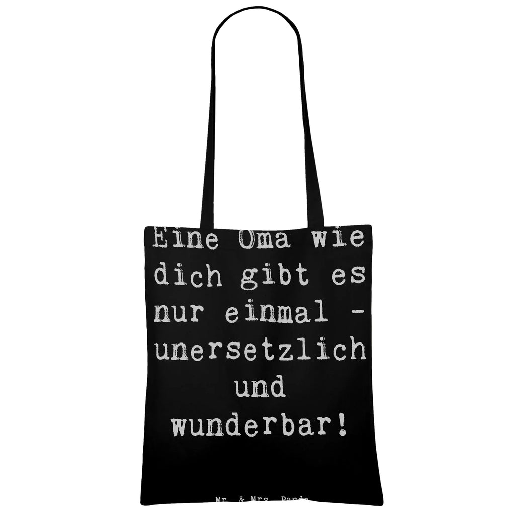 Tragetasche Eine Oma wie dich gibt es nur einmal - unersetzlich und wunderbar! Beuteltasche, Beutel, Einkaufstasche, Jutebeutel, Stoffbeutel, Tasche, Shopper, Umhängetasche, Strandtasche, Schultertasche, Stofftasche, Tragetasche, Badetasche, Jutetasche, Einkaufstüte, Laptoptasche