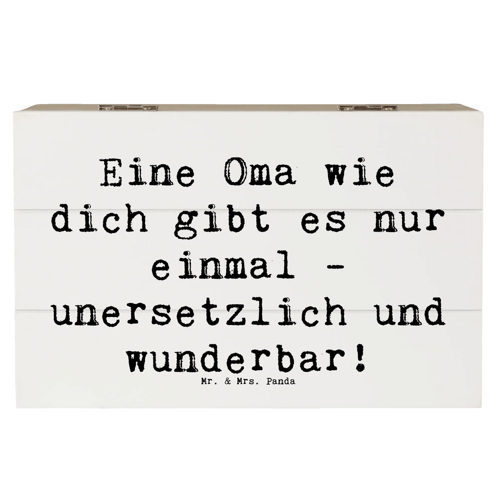 Holzkiste Eine Oma wie dich gibt es nur einmal - unersetzlich und wunderbar! Holzkiste, Kiste, Schatzkiste, Truhe, Schatulle, XXL, Erinnerungsbox, Erinnerungskiste, Dekokiste, Aufbewahrungsbox, Geschenkbox, Geschenkdose