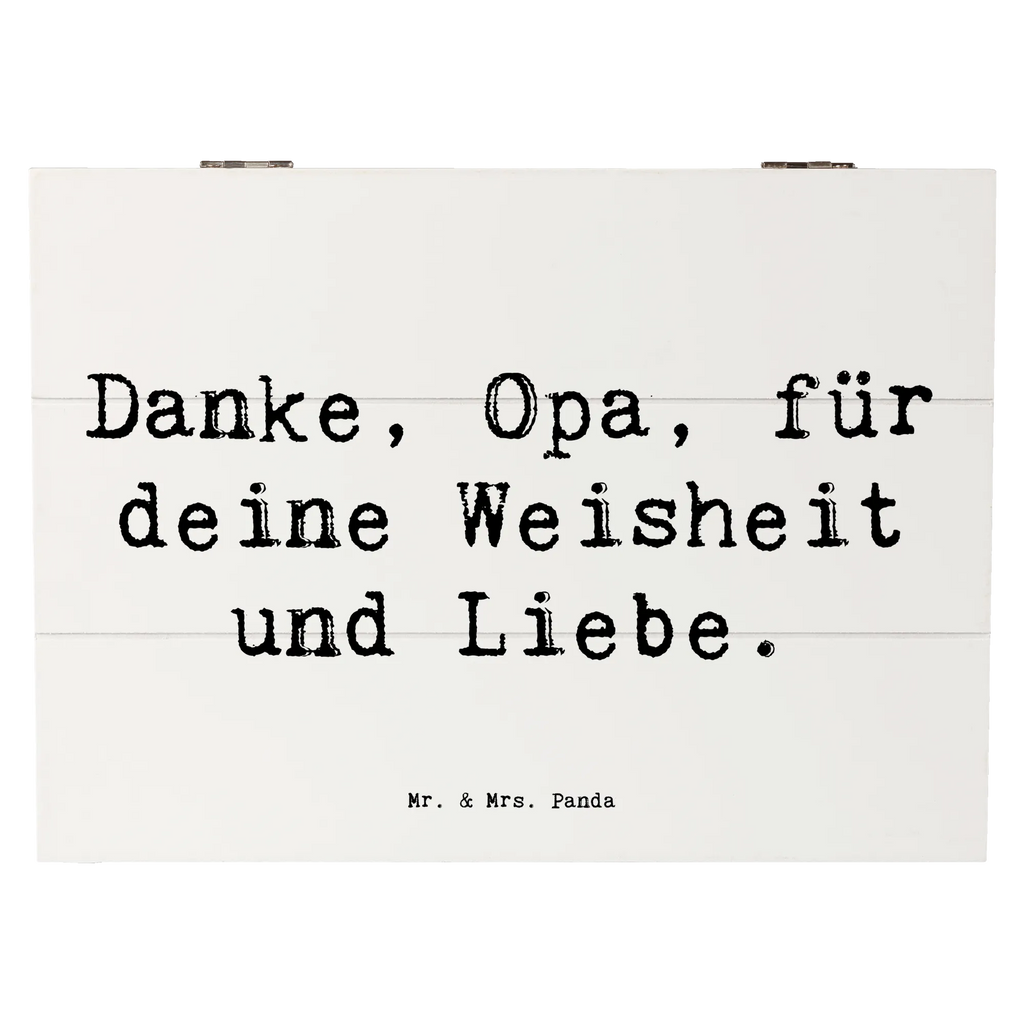 Holzkiste Danke, Opa, für deine Weisheit und Liebe. Holzkiste, Kiste, Schatzkiste, Truhe, Schatulle, XXL, Erinnerungsbox, Erinnerungskiste, Dekokiste, Aufbewahrungsbox, Geschenkbox, Geschenkdose