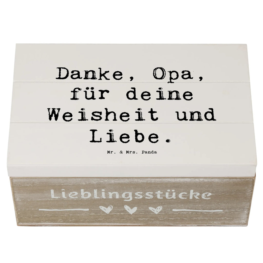 Holzkiste Danke, Opa, für deine Weisheit und Liebe. Holzkiste, Kiste, Schatzkiste, Truhe, Schatulle, XXL, Erinnerungsbox, Erinnerungskiste, Dekokiste, Aufbewahrungsbox, Geschenkbox, Geschenkdose