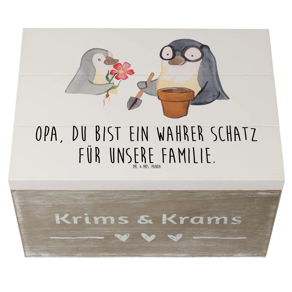 Holzkiste Opa Schatz Holzkiste, Kiste, Schatzkiste, Truhe, Schatulle, XXL, Erinnerungsbox, Erinnerungskiste, Dekokiste, Aufbewahrungsbox, Geschenkbox, Geschenkdose