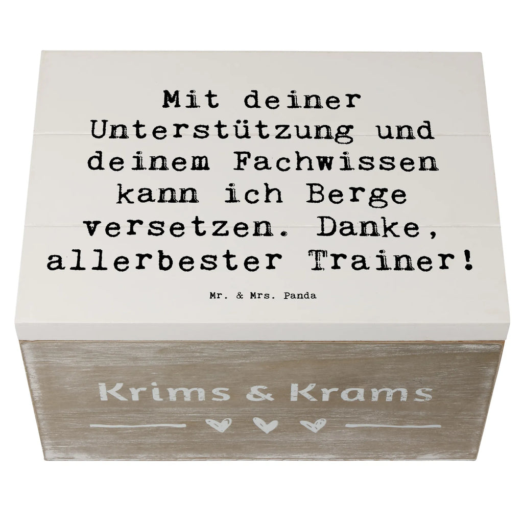 Holzkiste Mit deiner Unterstützung und deinem Fachwissen kann ich Berge versetzen. Danke, allerbester Trainer! Holzkiste, Kiste, Schatzkiste, Truhe, Schatulle, XXL, Erinnerungsbox, Erinnerungskiste, Dekokiste, Aufbewahrungsbox, Geschenkbox, Geschenkdose