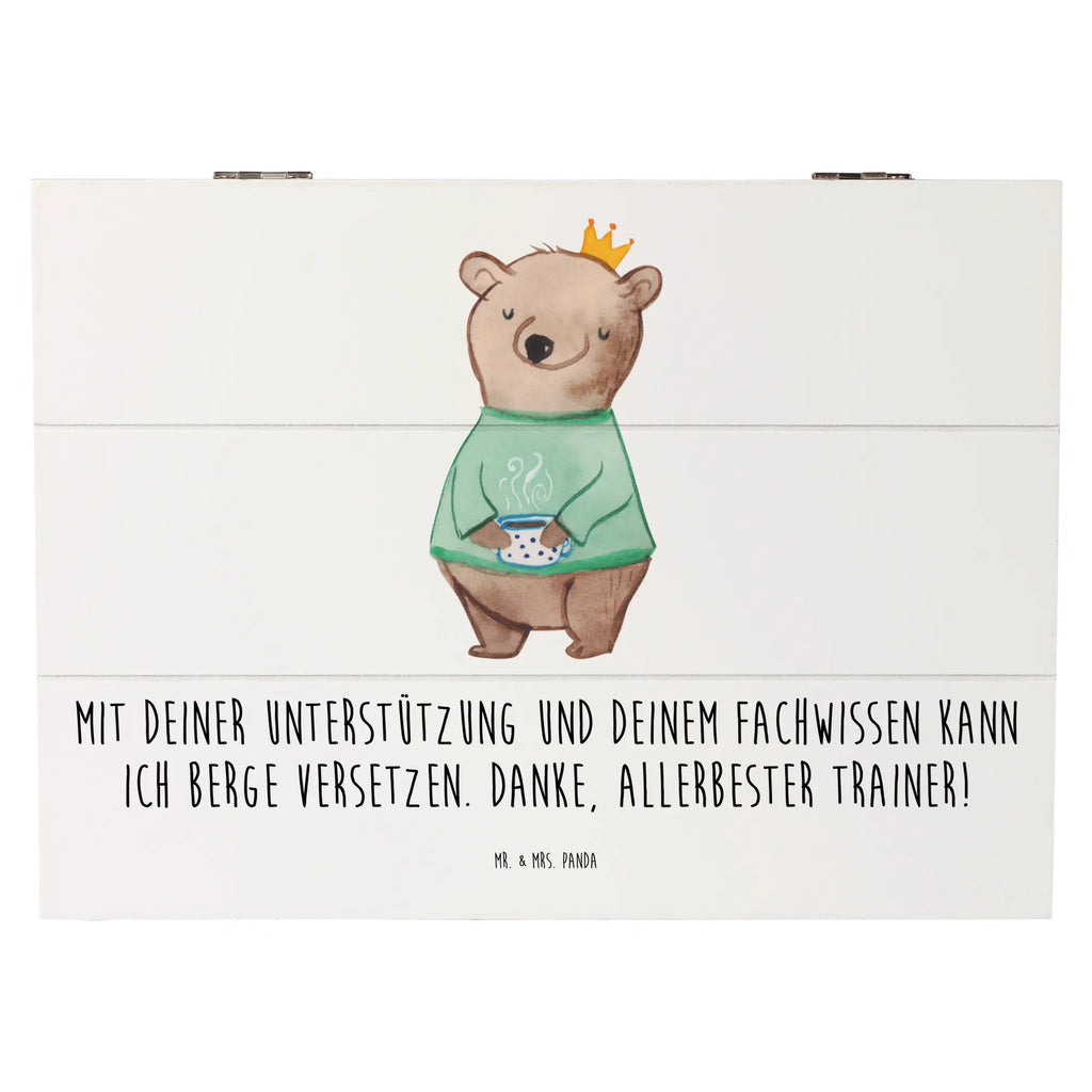 Holzkiste Bester Trainer Holzkiste, Kiste, Schatzkiste, Truhe, Schatulle, XXL, Erinnerungsbox, Erinnerungskiste, Dekokiste, Aufbewahrungsbox, Geschenkbox, Geschenkdose