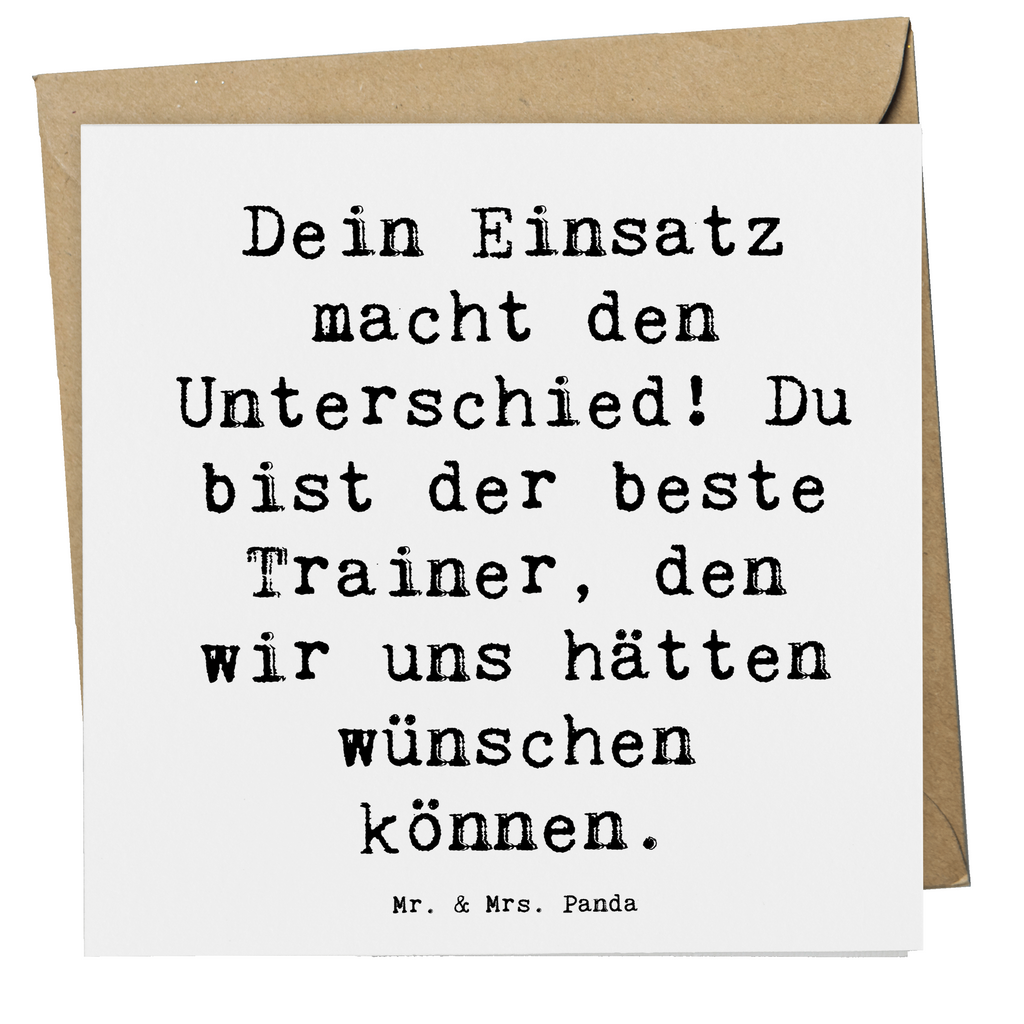 Deluxe Karte Dein Einsatz macht den Unterschied! Du bist der beste Trainer, den wir uns hätten wünschen können. Karte, Grußkarte, Klappkarte, Einladungskarte, Glückwunschkarte, Hochzeitskarte, Geburtstagskarte, Hochwertige Grußkarte, Hochwertige Klappkarte