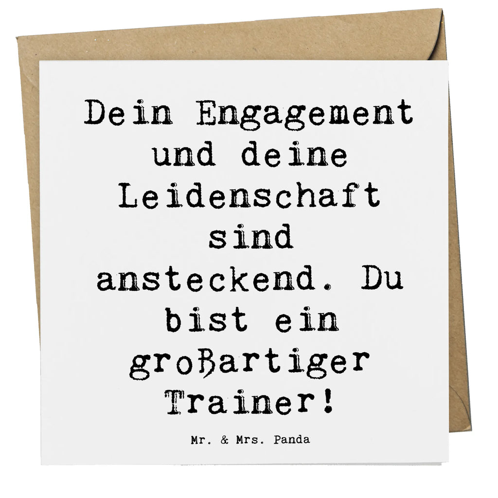 Deluxe Karte Spruch Großartiger Trainer Karte, Grußkarte, Klappkarte, Einladungskarte, Glückwunschkarte, Hochzeitskarte, Geburtstagskarte, Hochwertige Grußkarte, Hochwertige Klappkarte