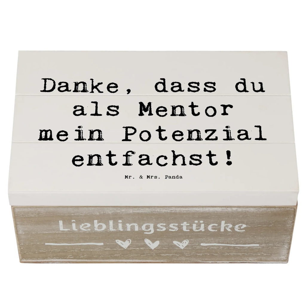 Holzkiste Danke, dass du als Mentor mein Potenzial entfachst! Holzkiste, Kiste, Schatzkiste, Truhe, Schatulle, XXL, Erinnerungsbox, Erinnerungskiste, Dekokiste, Aufbewahrungsbox, Geschenkbox, Geschenkdose