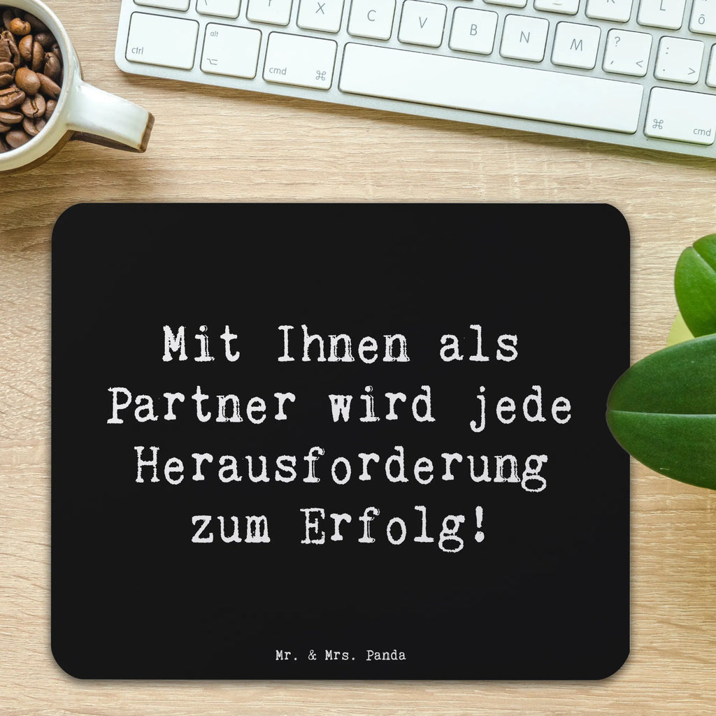 Mauspad Mit Ihnen als Partner wird jede Herausforderung zum Erfolg! Mousepad, Computer zubehör, Büroausstattung, PC Zubehör, Arbeitszimmer, Mauspad, Einzigartiges Mauspad, Designer Mauspad, Mausunterlage, Mauspad Büro