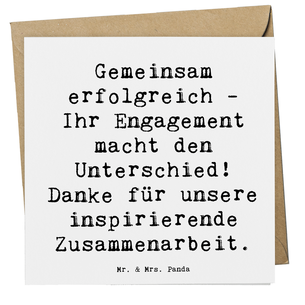 Deluxe Karte Gemeinsam erfolgreich - Ihr Engagement macht den Unterschied! Danke für unsere inspirierende Zusammenarbeit. Karte, Grußkarte, Klappkarte, Einladungskarte, Glückwunschkarte, Hochzeitskarte, Geburtstagskarte, Hochwertige Grußkarte, Hochwertige Klappkarte