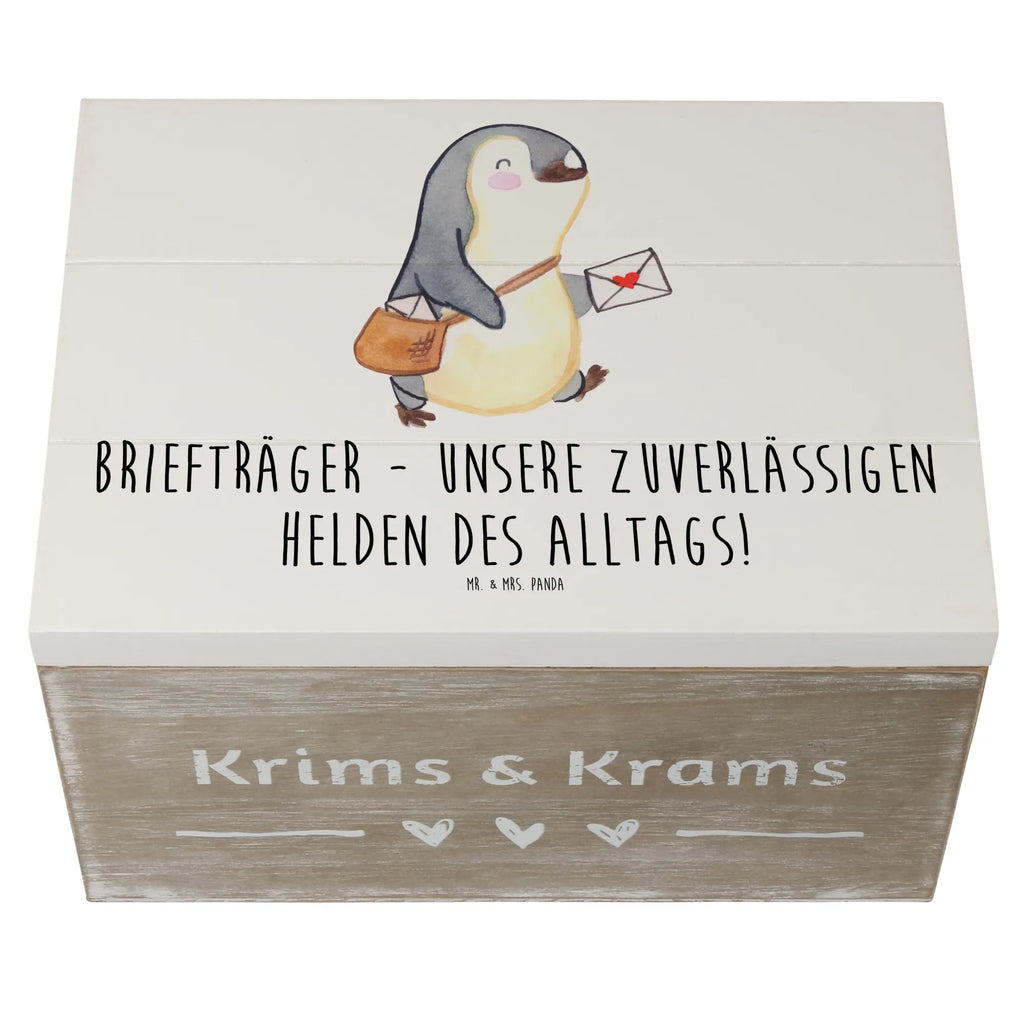 Holzkiste Briefträger Helden Holzkiste, Kiste, Schatzkiste, Truhe, Schatulle, XXL, Erinnerungsbox, Erinnerungskiste, Dekokiste, Aufbewahrungsbox, Geschenkbox, Geschenkdose