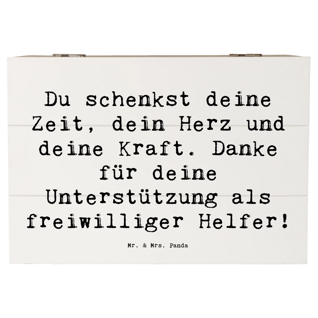 Holzkiste Du schenkst deine Zeit, dein Herz und deine Kraft. Danke für deine Unterstützung als freiwilliger Helfer! Holzkiste, Kiste, Schatzkiste, Truhe, Schatulle, XXL, Erinnerungsbox, Erinnerungskiste, Dekokiste, Aufbewahrungsbox, Geschenkbox, Geschenkdose