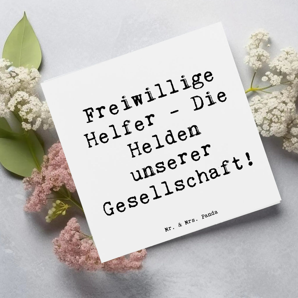 Deluxe Karte Spruch Freiwilliger Held Karte, Grußkarte, Klappkarte, Einladungskarte, Glückwunschkarte, Hochzeitskarte, Geburtstagskarte, Hochwertige Grußkarte, Hochwertige Klappkarte