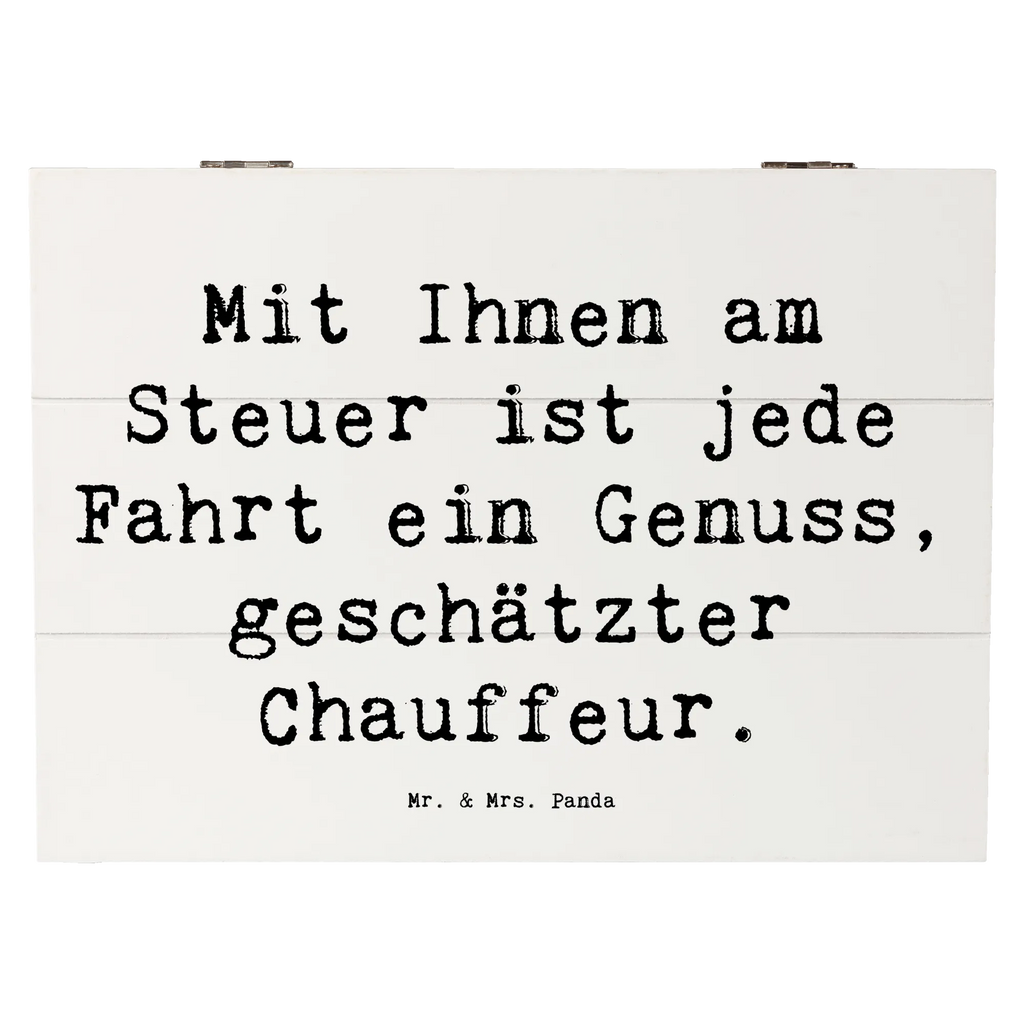 Holzkiste Mit Ihnen am Steuer ist jede Fahrt ein Genuss, geschätzter Chauffeur. Holzkiste, Kiste, Schatzkiste, Truhe, Schatulle, XXL, Erinnerungsbox, Erinnerungskiste, Dekokiste, Aufbewahrungsbox, Geschenkbox, Geschenkdose