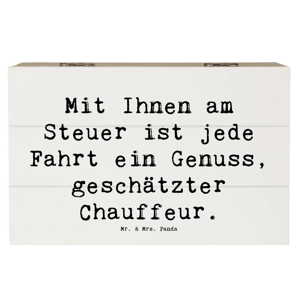 Holzkiste Mit Ihnen am Steuer ist jede Fahrt ein Genuss, geschätzter Chauffeur. Holzkiste, Kiste, Schatzkiste, Truhe, Schatulle, XXL, Erinnerungsbox, Erinnerungskiste, Dekokiste, Aufbewahrungsbox, Geschenkbox, Geschenkdose