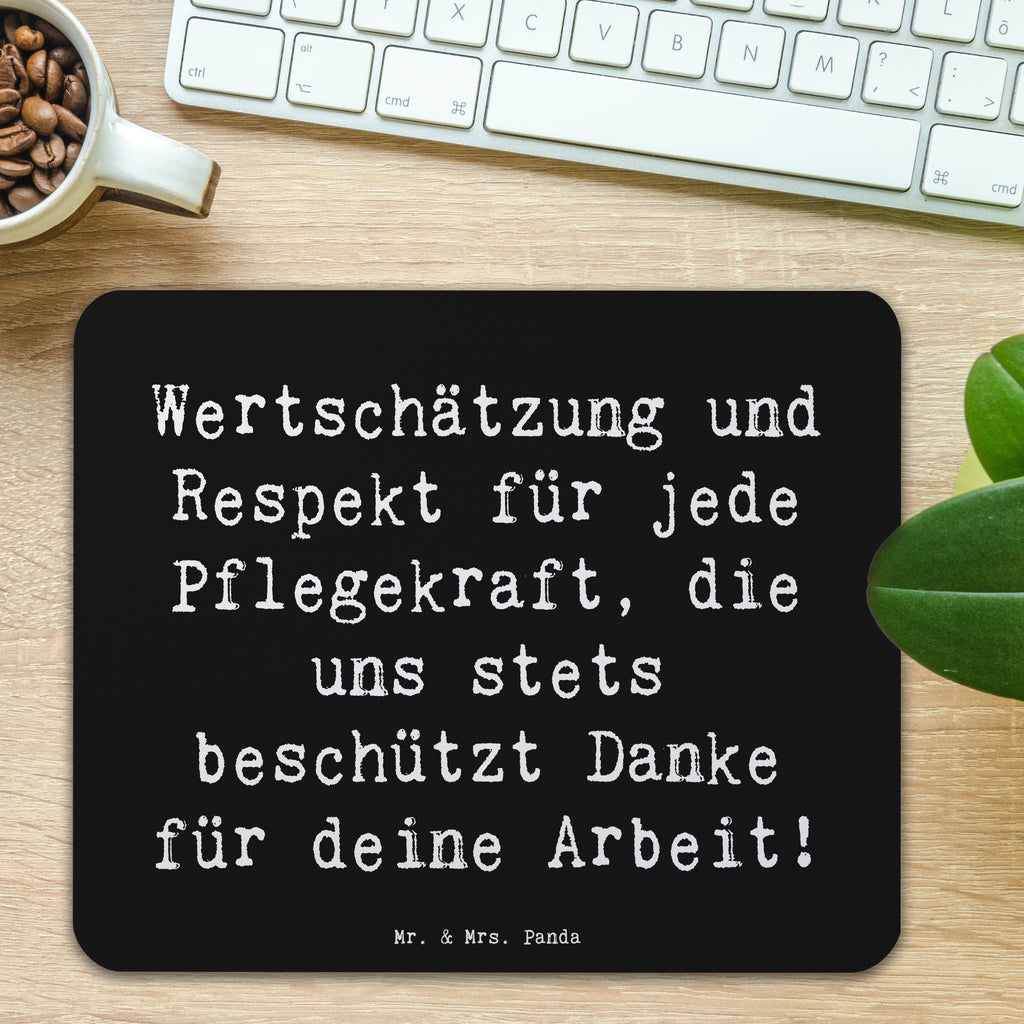 Mauspad Spruch Pflegekraft Wertschätzung Mousepad, Computer zubehör, Büroausstattung, PC Zubehör, Arbeitszimmer, Mauspad, Einzigartiges Mauspad, Designer Mauspad, Mausunterlage, Mauspad Büro