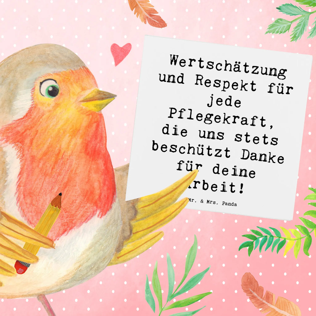 Deluxe Karte Spruch Pflegekraft Wertschätzung Karte, Grußkarte, Klappkarte, Einladungskarte, Glückwunschkarte, Hochzeitskarte, Geburtstagskarte, Hochwertige Grußkarte, Hochwertige Klappkarte