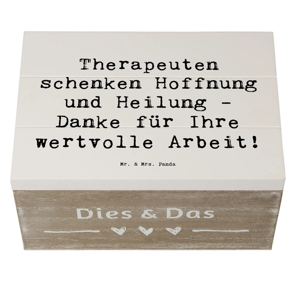 Holzkiste Therapeuten schenken Hoffnung und Heilung - Danke für Ihre wertvolle Arbeit! Holzkiste, Kiste, Schatzkiste, Truhe, Schatulle, XXL, Erinnerungsbox, Erinnerungskiste, Dekokiste, Aufbewahrungsbox, Geschenkbox, Geschenkdose