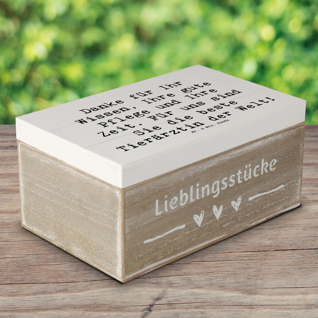 Holzkiste Danke für Ihr Wissen, Ihre gute Pflege und Ihre Zeit. Für uns sind Sie die beste Tierärztin der Welt! Holzkiste, Kiste, Schatzkiste, Truhe, Schatulle, XXL, Erinnerungsbox, Erinnerungskiste, Dekokiste, Aufbewahrungsbox, Geschenkbox, Geschenkdose