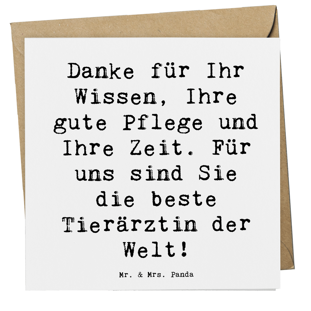 Deluxe Karte Danke für Ihr Wissen, Ihre gute Pflege und Ihre Zeit. Für uns sind Sie die beste Tierärztin der Welt! Karte, Grußkarte, Klappkarte, Einladungskarte, Glückwunschkarte, Hochzeitskarte, Geburtstagskarte, Hochwertige Grußkarte, Hochwertige Klappkarte