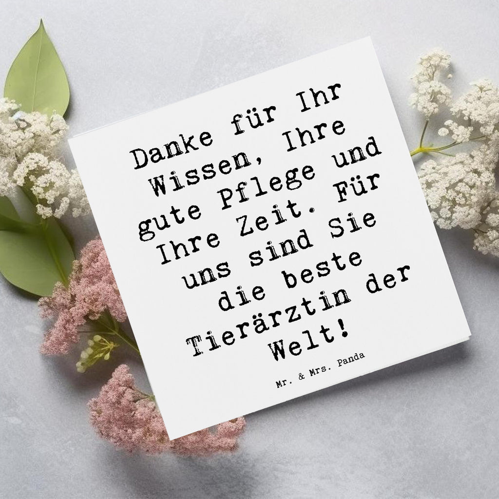 Deluxe Karte Danke für Ihr Wissen, Ihre gute Pflege und Ihre Zeit. Für uns sind Sie die beste Tierärztin der Welt! Karte, Grußkarte, Klappkarte, Einladungskarte, Glückwunschkarte, Hochzeitskarte, Geburtstagskarte, Hochwertige Grußkarte, Hochwertige Klappkarte