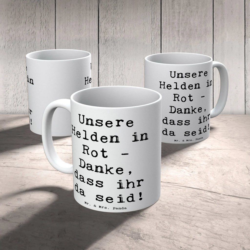 Tasse Unsere Helden in Rot - Danke, dass ihr da seid! Tasse, Kaffeetasse, Teetasse, Becher, Kaffeebecher, Teebecher, Keramiktasse, Porzellantasse, Büro Tasse, Geschenk Tasse, Tasse Sprüche, Tasse Motive, Kaffeetassen, Tasse bedrucken, Designer Tasse, Cappuccino Tassen, Schöne Teetassen