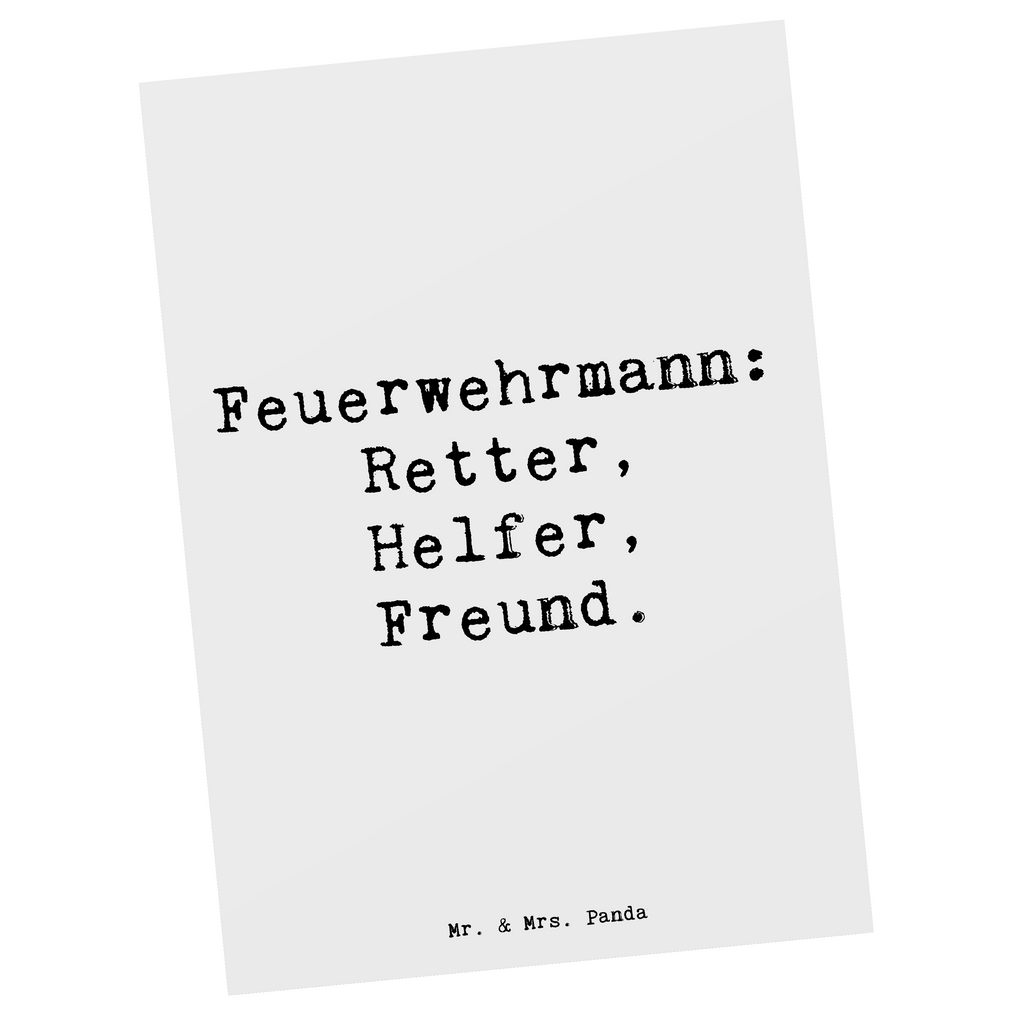 Postkarte Spruch Feuerwehrmann Rettungsheld Postkarte, Karte, Geschenkkarte, Grußkarte, Einladung, Ansichtskarte, Geburtstagskarte, Einladungskarte, Dankeskarte, Ansichtskarten, Einladung Geburtstag, Einladungskarten Geburtstag