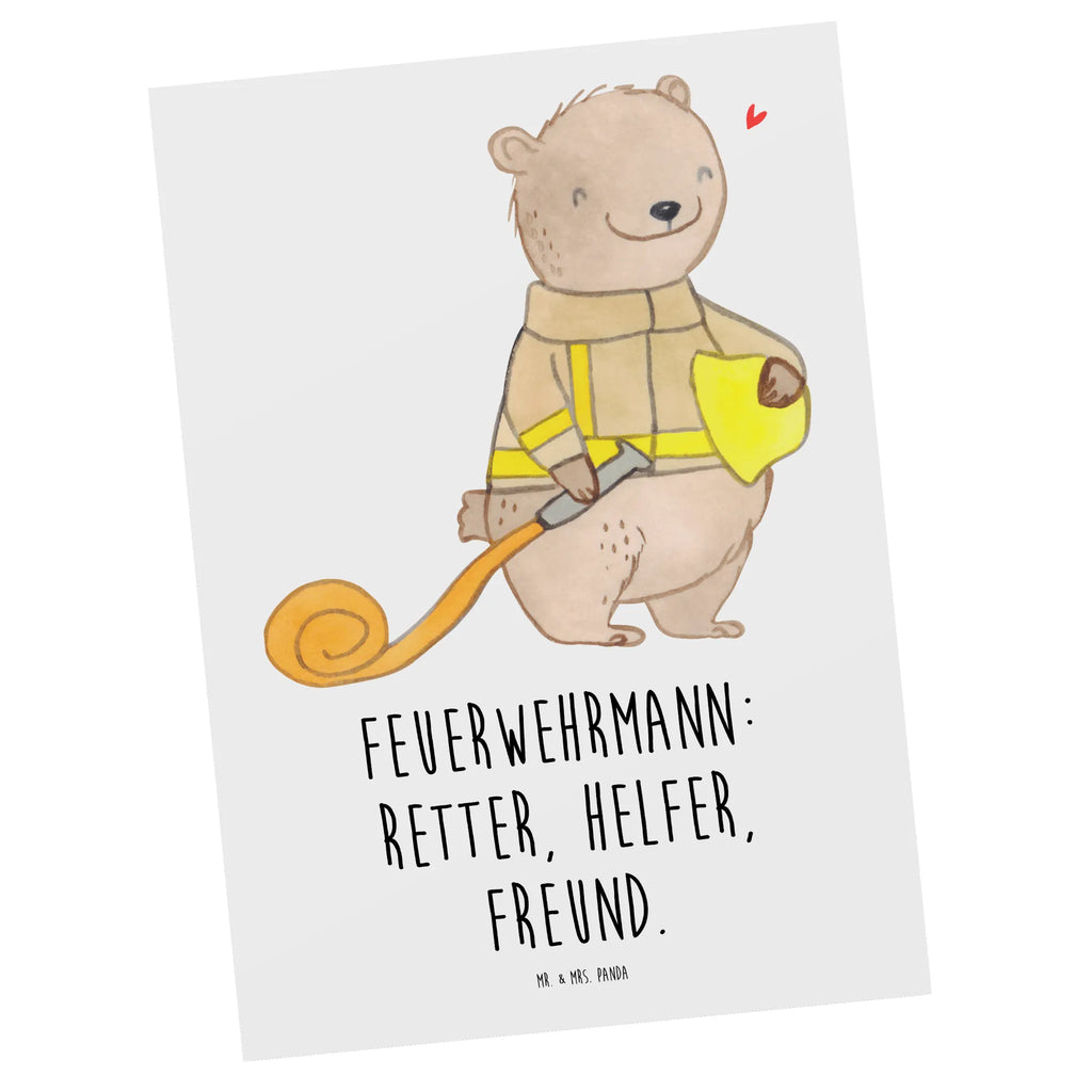 Postkarte Feuerwehrmann Rettungsheld Postkarte, Karte, Geschenkkarte, Grußkarte, Einladung, Ansichtskarte, Geburtstagskarte, Einladungskarte, Dankeskarte, Ansichtskarten, Einladung Geburtstag, Einladungskarten Geburtstag