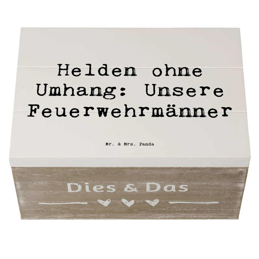 Holzkiste Helden ohne Umhang: Unsere Feuerwehrmänner Holzkiste, Kiste, Schatzkiste, Truhe, Schatulle, XXL, Erinnerungsbox, Erinnerungskiste, Dekokiste, Aufbewahrungsbox, Geschenkbox, Geschenkdose