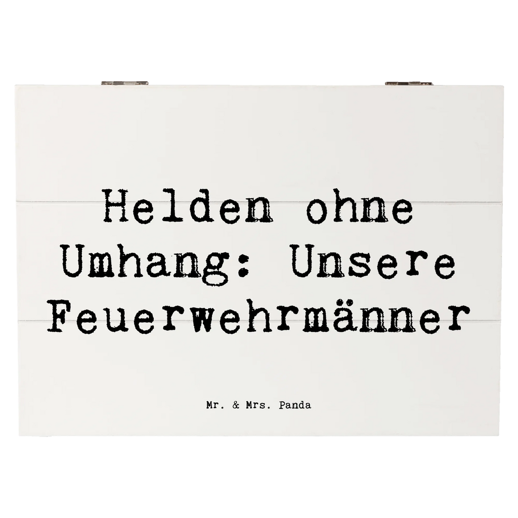 Holzkiste Helden ohne Umhang: Unsere Feuerwehrmänner Holzkiste, Kiste, Schatzkiste, Truhe, Schatulle, XXL, Erinnerungsbox, Erinnerungskiste, Dekokiste, Aufbewahrungsbox, Geschenkbox, Geschenkdose