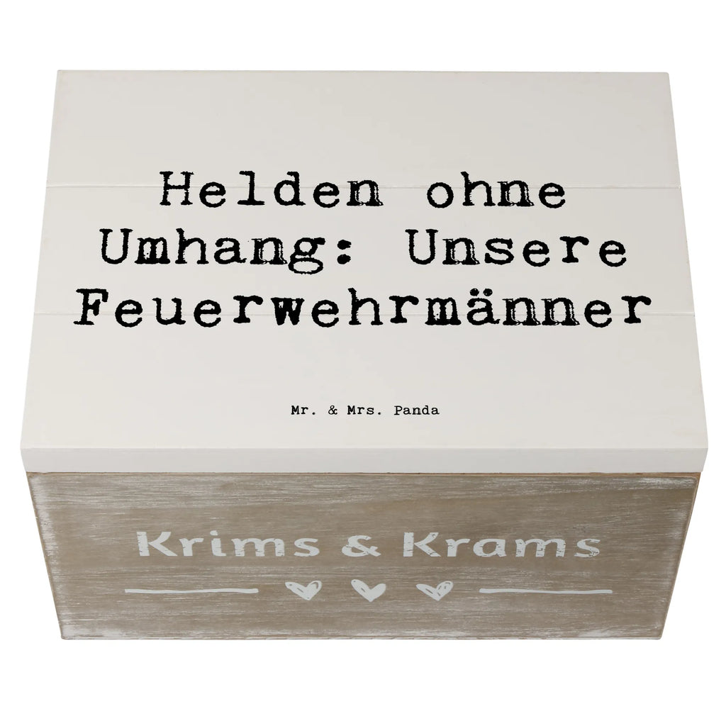 Holzkiste Helden ohne Umhang: Unsere Feuerwehrmänner Holzkiste, Kiste, Schatzkiste, Truhe, Schatulle, XXL, Erinnerungsbox, Erinnerungskiste, Dekokiste, Aufbewahrungsbox, Geschenkbox, Geschenkdose