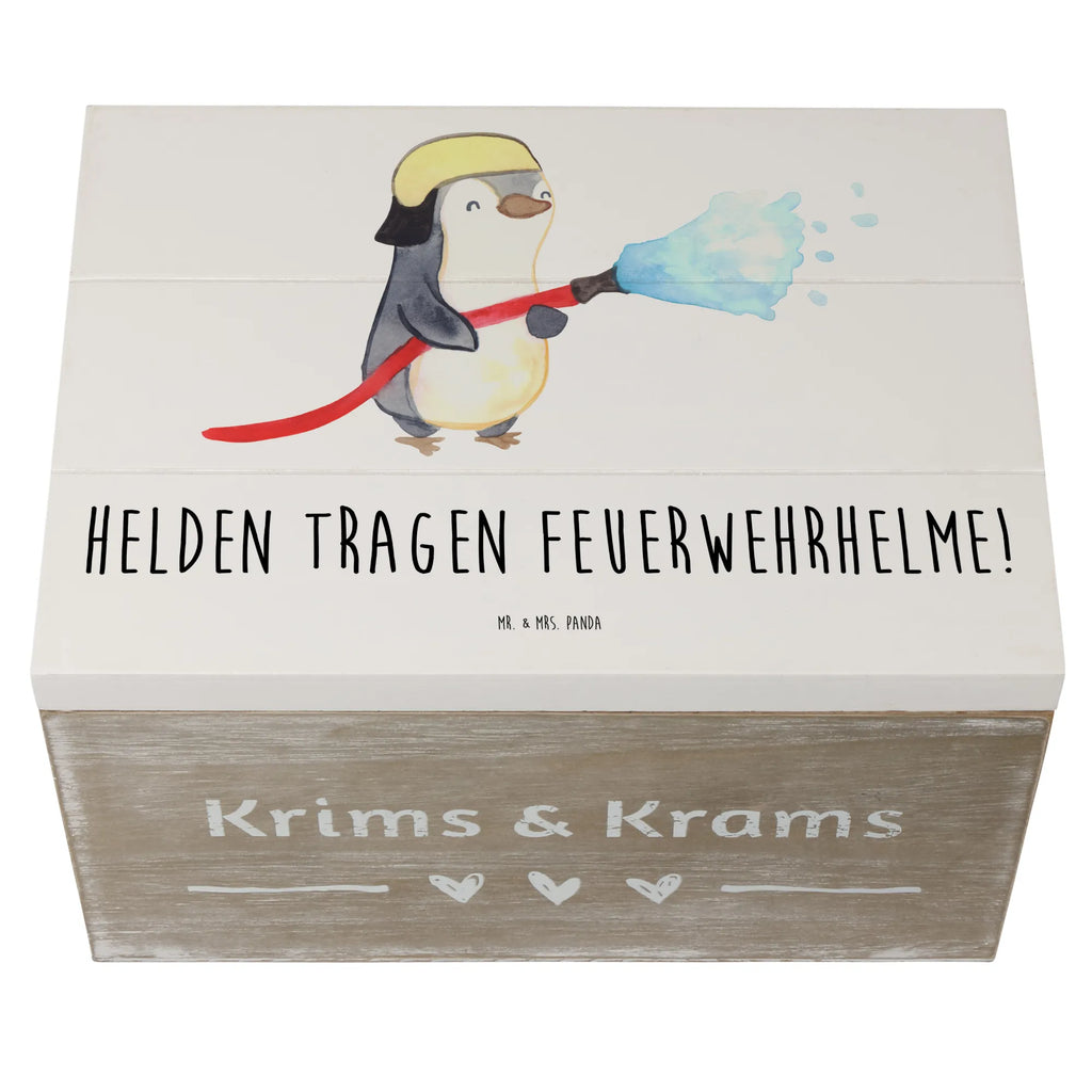 Holzkiste Feuerwehrmann Helden Holzkiste, Kiste, Schatzkiste, Truhe, Schatulle, XXL, Erinnerungsbox, Erinnerungskiste, Dekokiste, Aufbewahrungsbox, Geschenkbox, Geschenkdose