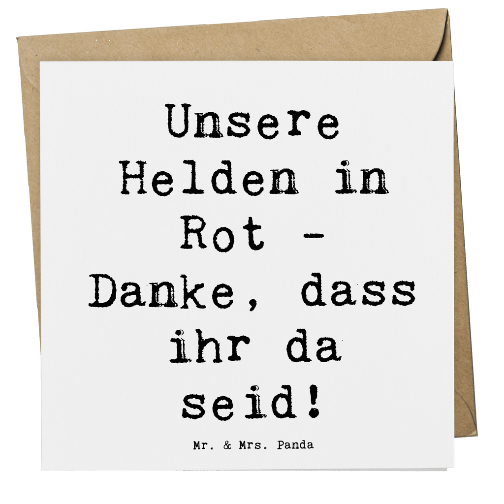 Deluxe Karte Unsere Helden in Rot - Danke, dass ihr da seid! Karte, Grußkarte, Klappkarte, Einladungskarte, Glückwunschkarte, Hochzeitskarte, Geburtstagskarte, Hochwertige Grußkarte, Hochwertige Klappkarte