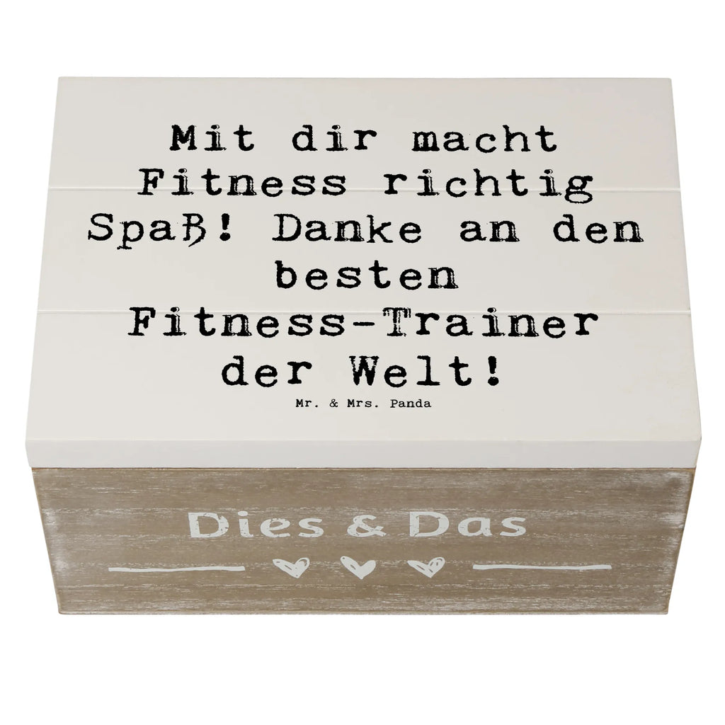 Holzkiste Mit dir macht Fitness richtig Spaß! Danke an den besten Fitness-Trainer der Welt! Holzkiste, Kiste, Schatzkiste, Truhe, Schatulle, XXL, Erinnerungsbox, Erinnerungskiste, Dekokiste, Aufbewahrungsbox, Geschenkbox, Geschenkdose