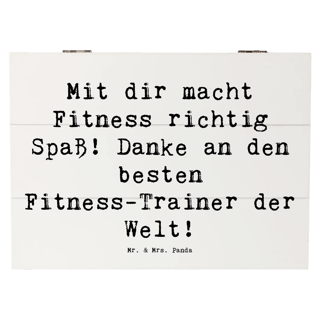 Holzkiste Mit dir macht Fitness richtig Spaß! Danke an den besten Fitness-Trainer der Welt! Holzkiste, Kiste, Schatzkiste, Truhe, Schatulle, XXL, Erinnerungsbox, Erinnerungskiste, Dekokiste, Aufbewahrungsbox, Geschenkbox, Geschenkdose