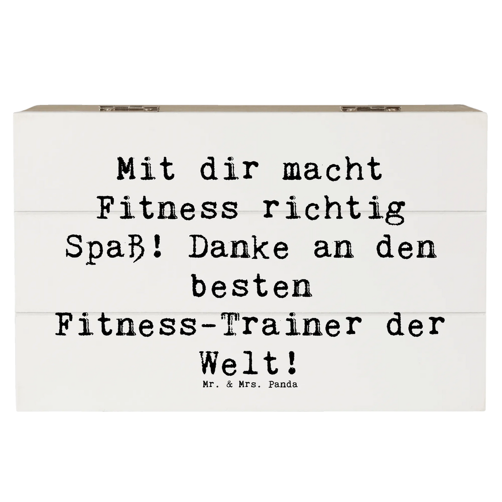 Holzkiste Mit dir macht Fitness richtig Spaß! Danke an den besten Fitness-Trainer der Welt! Holzkiste, Kiste, Schatzkiste, Truhe, Schatulle, XXL, Erinnerungsbox, Erinnerungskiste, Dekokiste, Aufbewahrungsbox, Geschenkbox, Geschenkdose