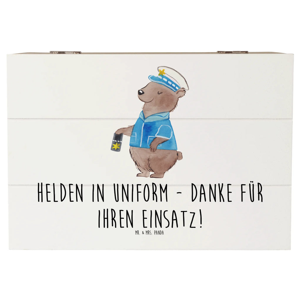 Holzkiste Polizist Held Holzkiste, Kiste, Schatzkiste, Truhe, Schatulle, XXL, Erinnerungsbox, Erinnerungskiste, Dekokiste, Aufbewahrungsbox, Geschenkbox, Geschenkdose