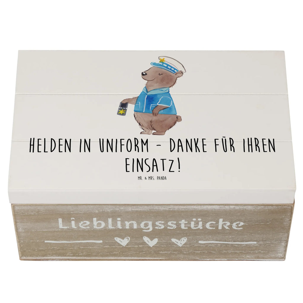 Holzkiste Polizist Held Holzkiste, Kiste, Schatzkiste, Truhe, Schatulle, XXL, Erinnerungsbox, Erinnerungskiste, Dekokiste, Aufbewahrungsbox, Geschenkbox, Geschenkdose