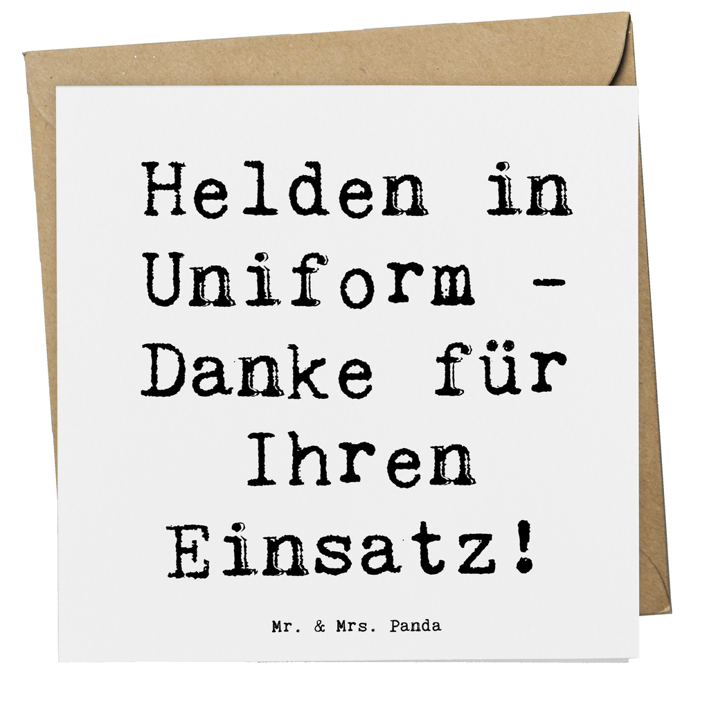 Deluxe Karte Helden in Uniform - Danke für Ihren Einsatz! Karte, Grußkarte, Klappkarte, Einladungskarte, Glückwunschkarte, Hochzeitskarte, Geburtstagskarte, Hochwertige Grußkarte, Hochwertige Klappkarte