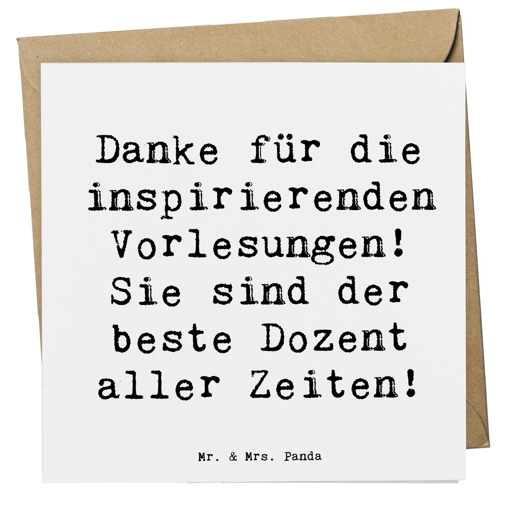 Deluxe Karte Spruch Bester Dozent Karte, Grußkarte, Klappkarte, Einladungskarte, Glückwunschkarte, Hochzeitskarte, Geburtstagskarte, Hochwertige Grußkarte, Hochwertige Klappkarte