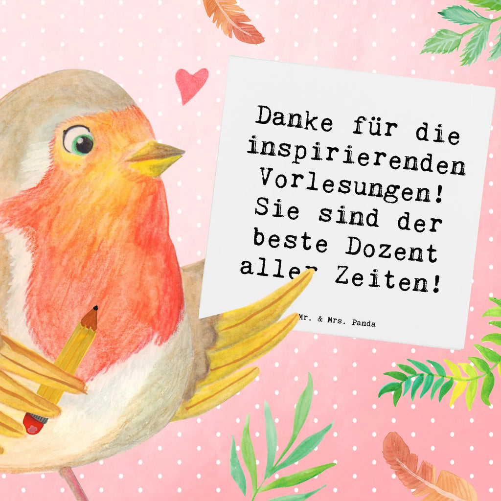 Deluxe Karte Spruch Bester Dozent Karte, Grußkarte, Klappkarte, Einladungskarte, Glückwunschkarte, Hochzeitskarte, Geburtstagskarte, Hochwertige Grußkarte, Hochwertige Klappkarte