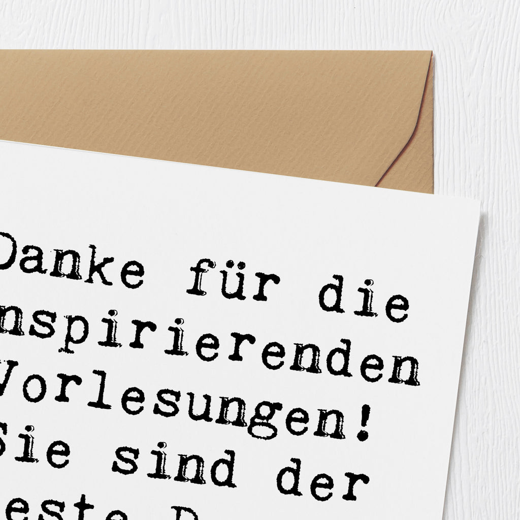 Deluxe Karte Spruch Bester Dozent Karte, Grußkarte, Klappkarte, Einladungskarte, Glückwunschkarte, Hochzeitskarte, Geburtstagskarte, Hochwertige Grußkarte, Hochwertige Klappkarte