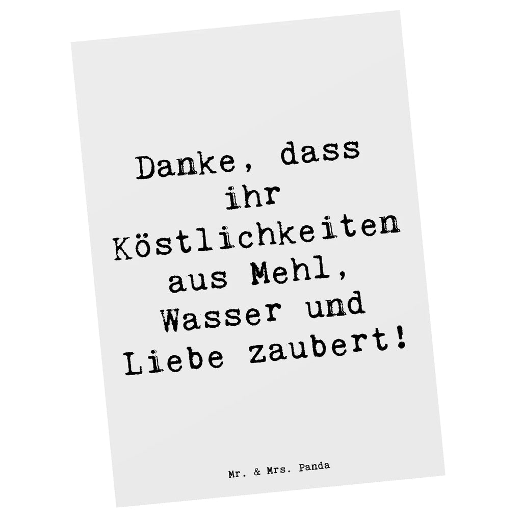 Postkarte Spruch Bäcker-Dank Postkarte, Karte, Geschenkkarte, Grußkarte, Einladung, Ansichtskarte, Geburtstagskarte, Einladungskarte, Dankeskarte, Ansichtskarten, Einladung Geburtstag, Einladungskarten Geburtstag