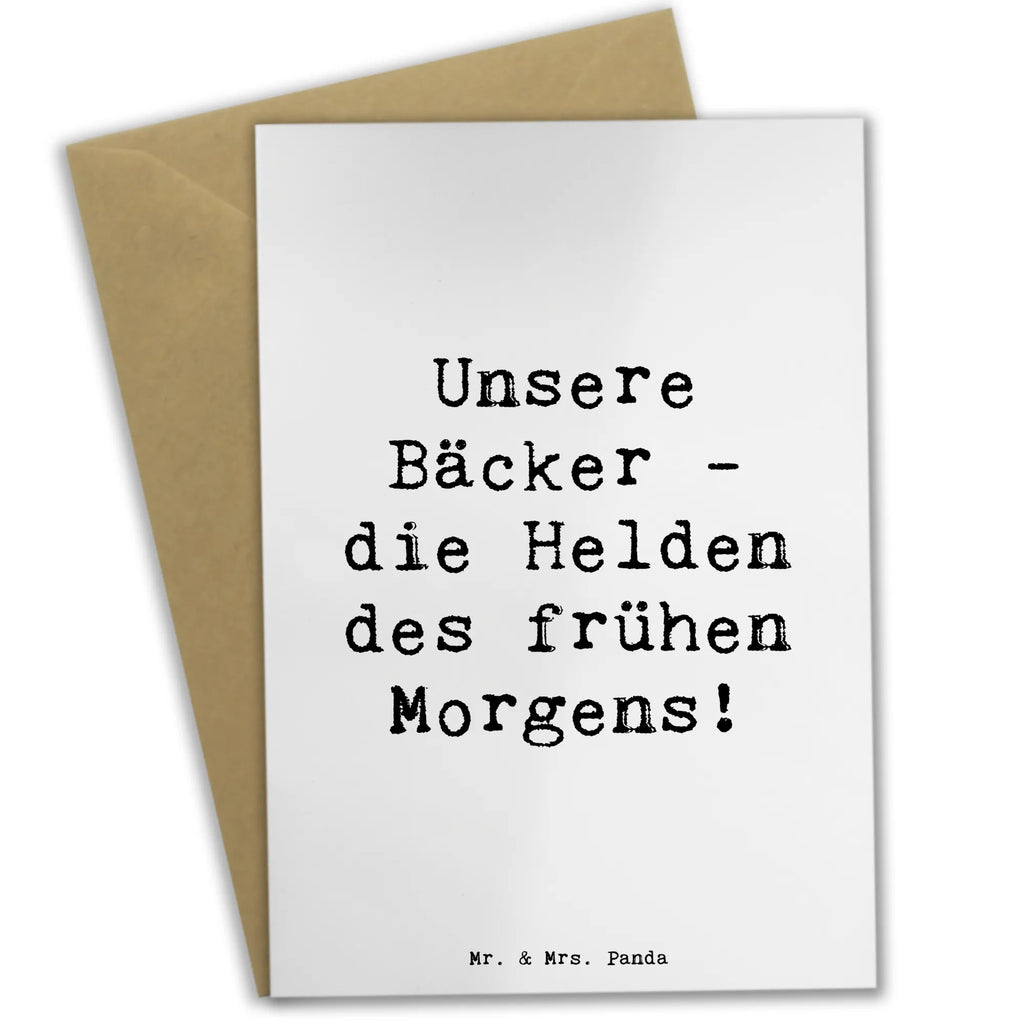 Grußkarte Spruch Bäcker Helden Grußkarte, Klappkarte, Einladungskarte, Glückwunschkarte, Hochzeitskarte, Geburtstagskarte, Karte, Ansichtskarten