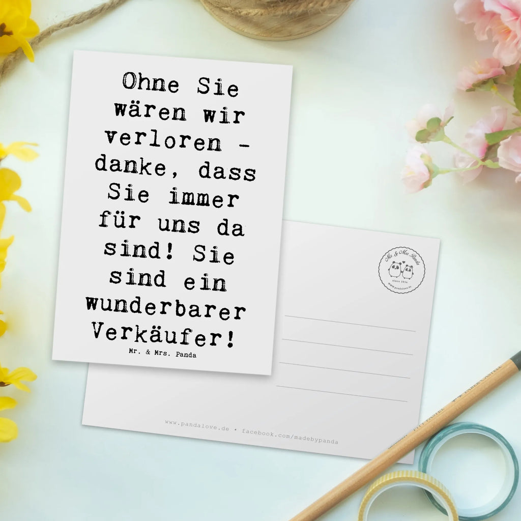 Postkarte Spruch Wunderbarer Verkäufer Postkarte, Karte, Geschenkkarte, Grußkarte, Einladung, Ansichtskarte, Geburtstagskarte, Einladungskarte, Dankeskarte, Ansichtskarten, Einladung Geburtstag, Einladungskarten Geburtstag