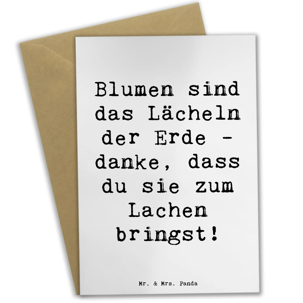 Grußkarte Spruch Florist Erde Lächeln Grußkarte, Klappkarte, Einladungskarte, Glückwunschkarte, Hochzeitskarte, Geburtstagskarte, Karte, Ansichtskarten