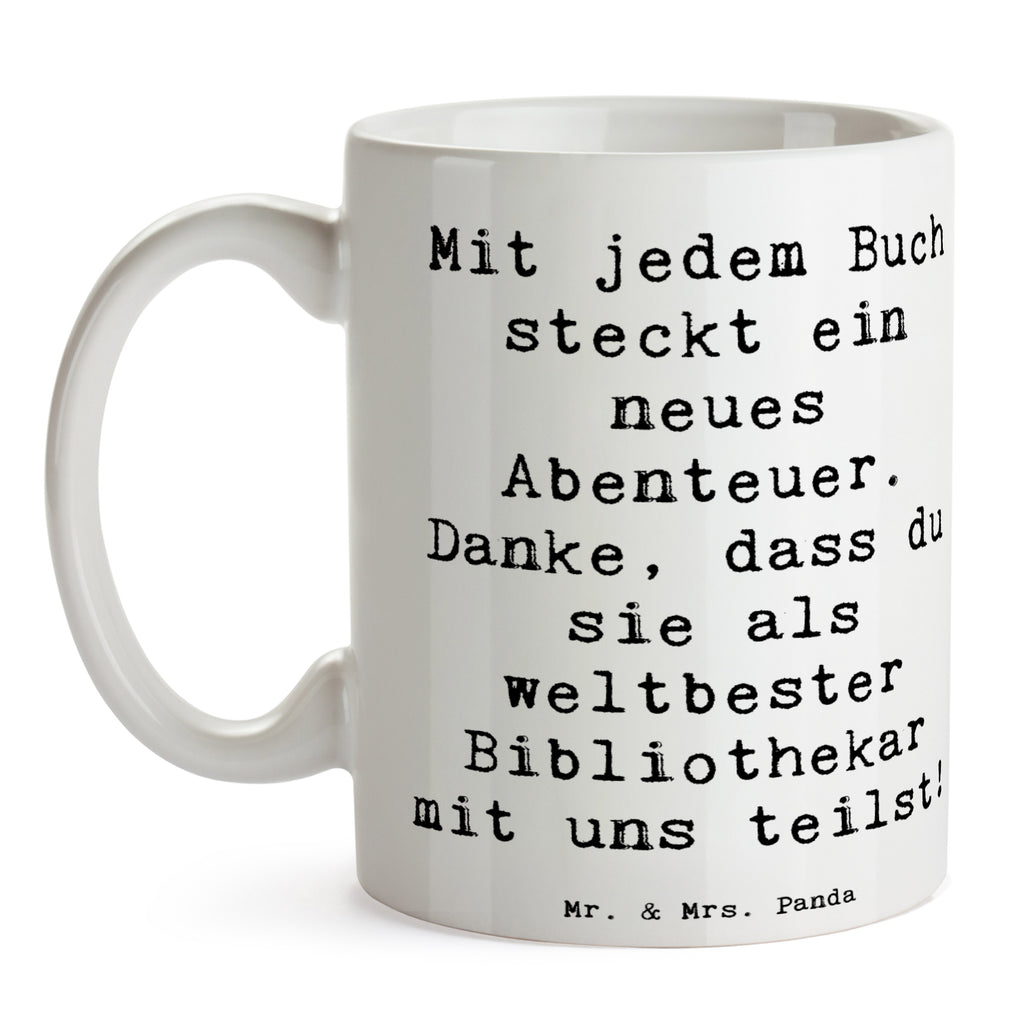 Tasse Spruch Bibliothekar Abenteuer Tasse, Kaffeetasse, Teetasse, Becher, Kaffeebecher, Teebecher, Keramiktasse, Porzellantasse, Büro Tasse, Geschenk Tasse, Tasse Sprüche, Tasse Motive, Kaffeetassen, Tasse bedrucken, Designer Tasse, Cappuccino Tassen, Schöne Teetassen