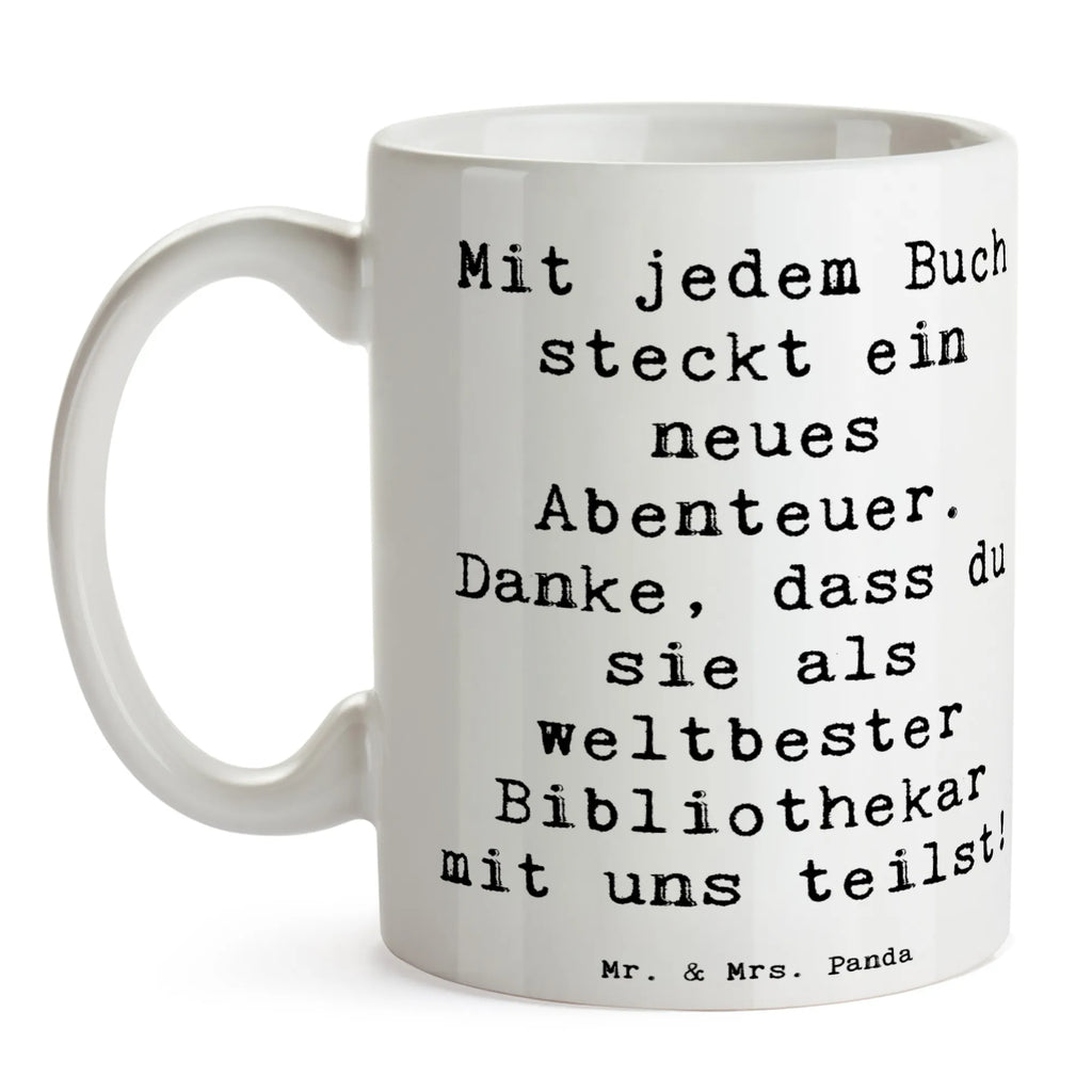 Tasse Spruch Bibliothekar Abenteuer Tasse, Kaffeetasse, Teetasse, Becher, Kaffeebecher, Teebecher, Keramiktasse, Porzellantasse, Büro Tasse, Geschenk Tasse, Tasse Sprüche, Tasse Motive, Kaffeetassen, Tasse bedrucken, Designer Tasse, Cappuccino Tassen, Schöne Teetassen