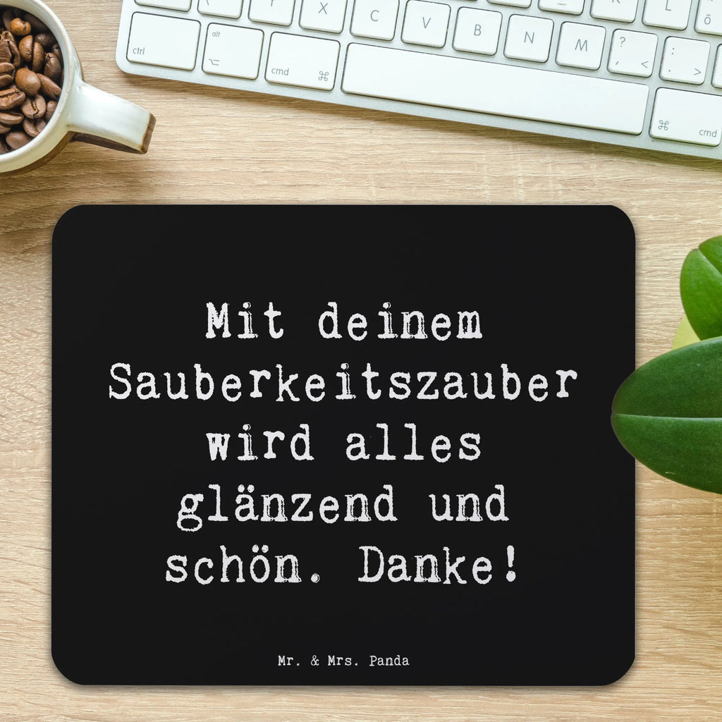 Mauspad Spruch Reinigungskraft Zauber Mousepad, Computer zubehör, Büroausstattung, PC Zubehör, Arbeitszimmer, Mauspad, Einzigartiges Mauspad, Designer Mauspad, Mausunterlage, Mauspad Büro