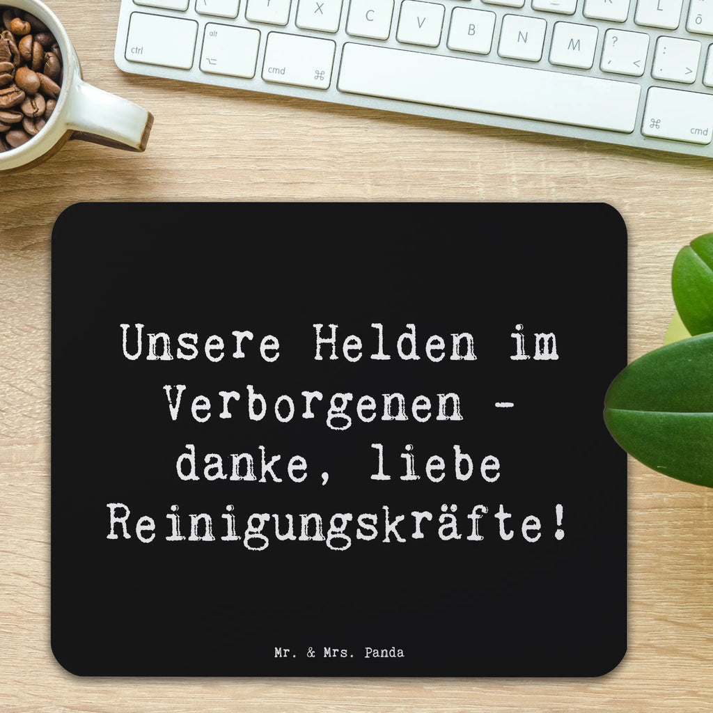 Mauspad Spruch Reinigungskraft Helden Mousepad, Computer zubehör, Büroausstattung, PC Zubehör, Arbeitszimmer, Mauspad, Einzigartiges Mauspad, Designer Mauspad, Mausunterlage, Mauspad Büro